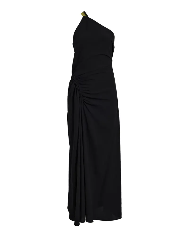 Proenza Schouler Gerafftes Sirena One-Shoulder-Maxikleid - Schwarz Schwarz