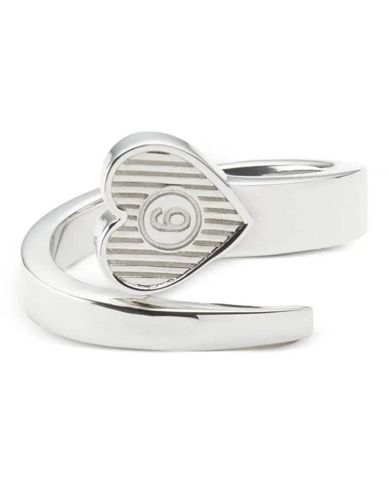 Maison Margiela Arrow Heart open ring - Silber Silber