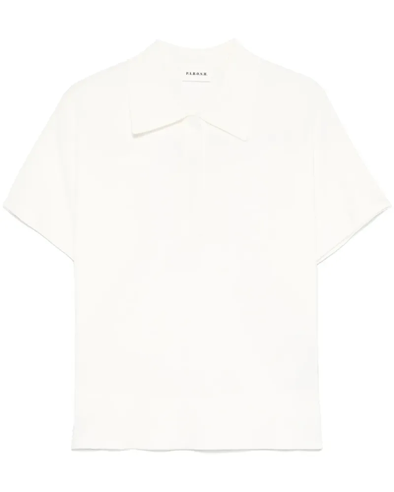 P.A.R.O.S.H. P.A.R.O H. Cipria Poloshirt - Weiß Weiß