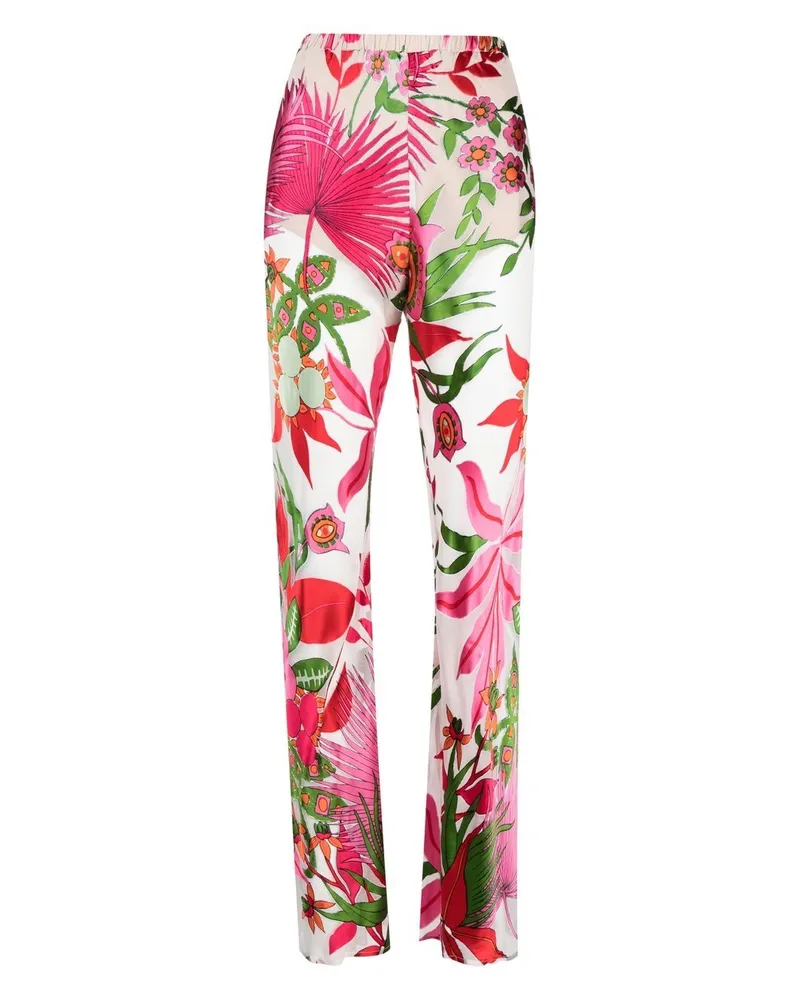 Cult Gaia Hose mit Blumenmuster - Weiß Weiß