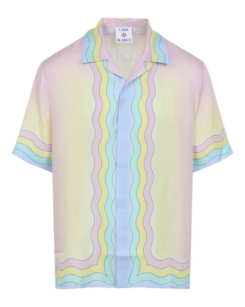 Casablanca Paris wavy patterned shirt - Nude Nude