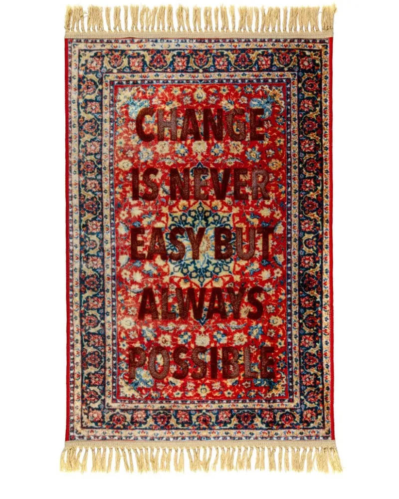 Seletti Burnt Carpet Teppich - Rot Rot