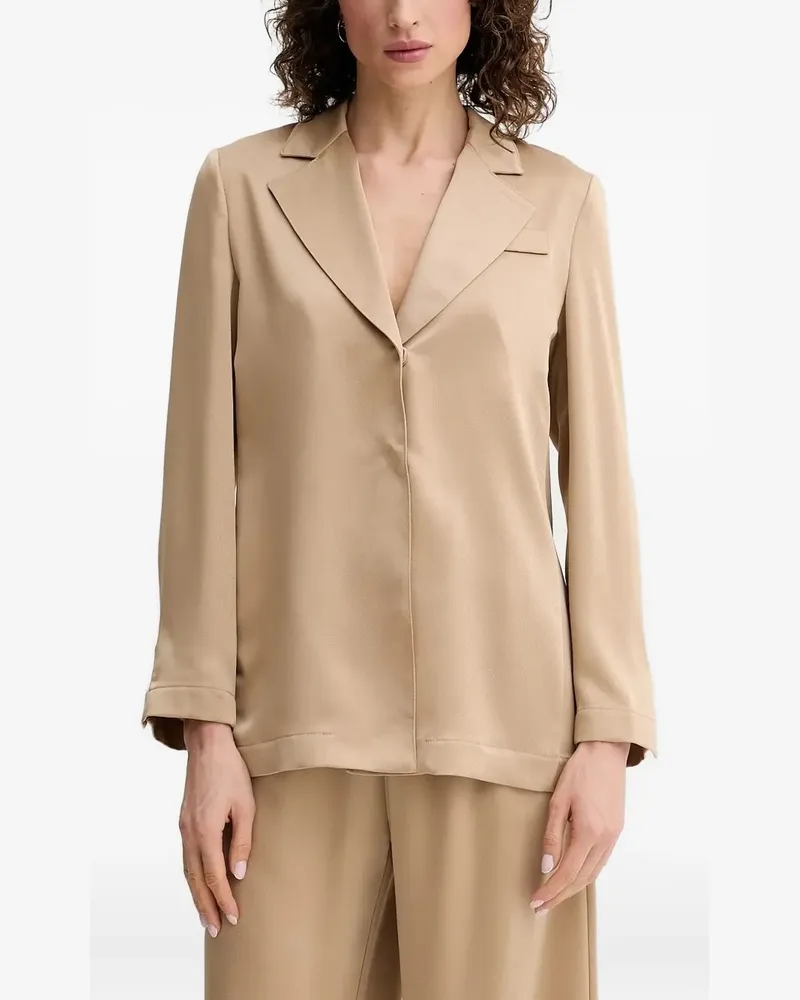 Simona Corsellini Jacke mit Gürtel - Braun Braun