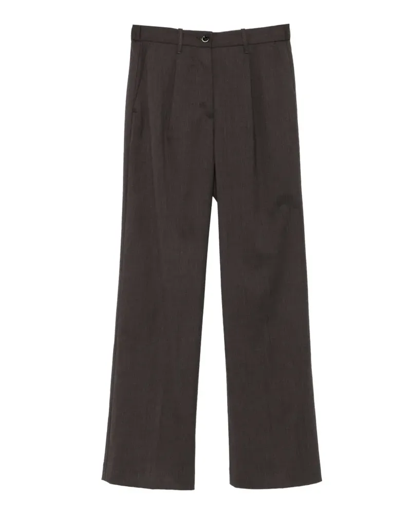nine:inthe:morning Blenda Hose mit Falten - Braun Braun