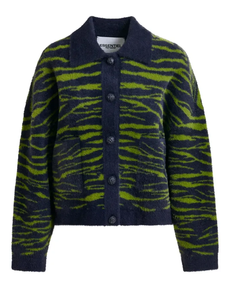 Essentiel Zweifarbiger Cardigan - Blau Blau