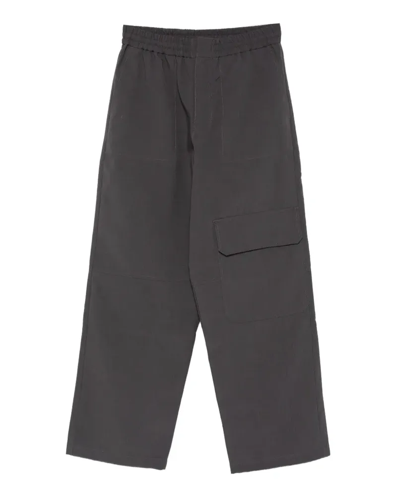 Kitsuné Cargohose mit elastischem Bund - Grau Grau