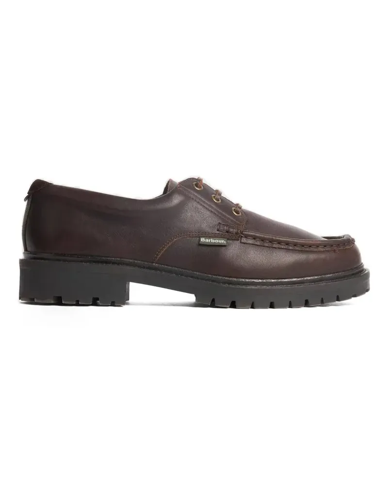 Barbour Paxton apron-toe chunky-sole boat shoes - Braun Braun
