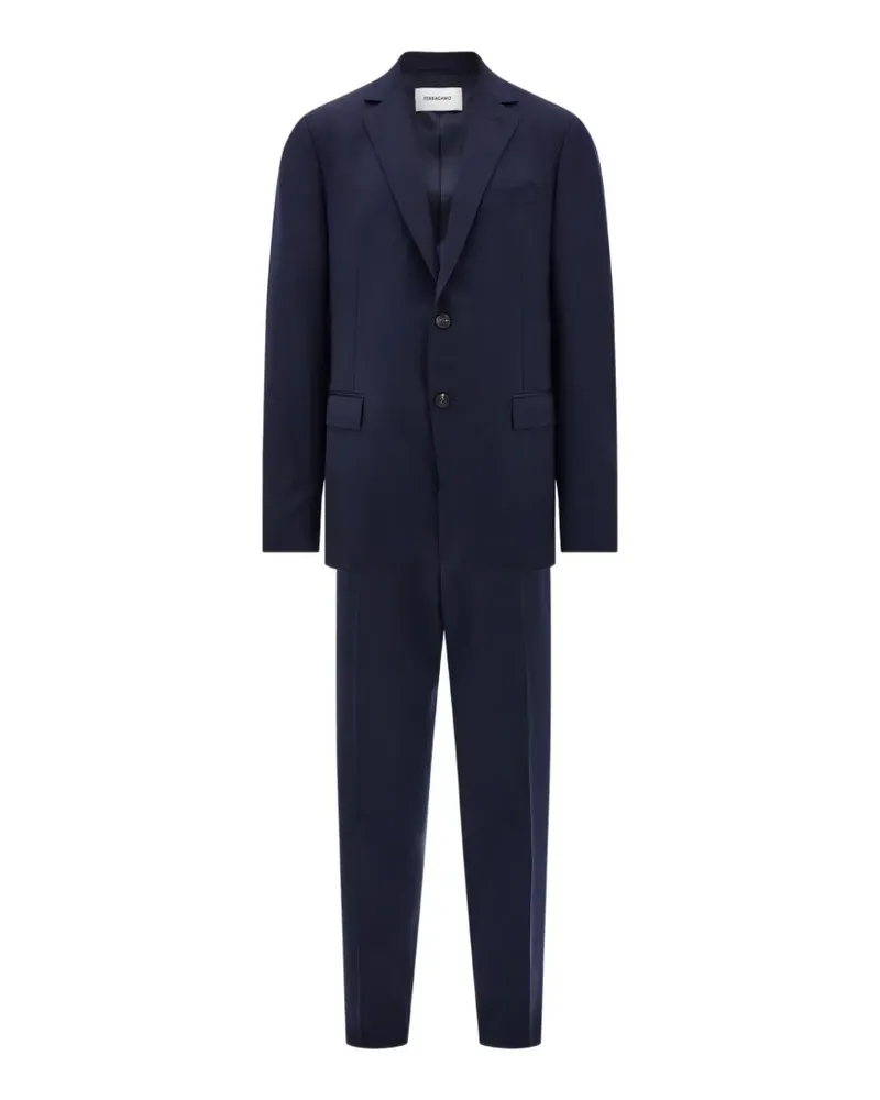 Ferragamo Faille-Anzug aus Wolle und Kaschmir - Blau Blau