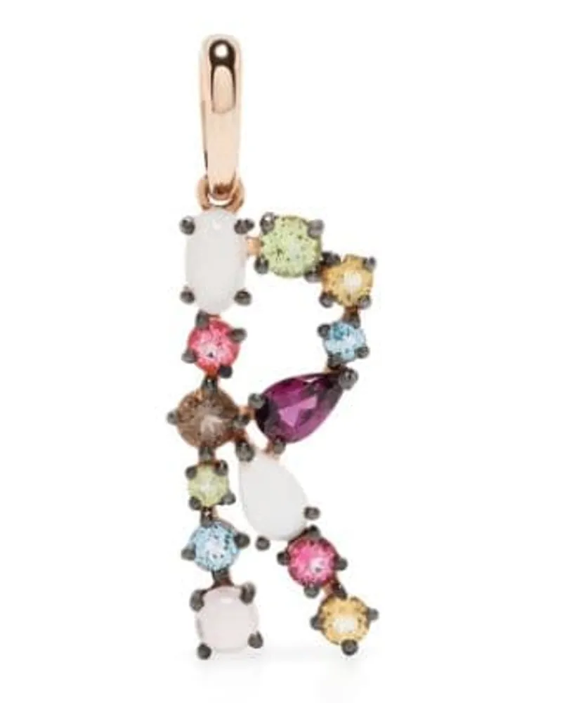 BRUMANI 18kt A Bossa Das Letras Rotgoldanhänger - Rosa Rosa