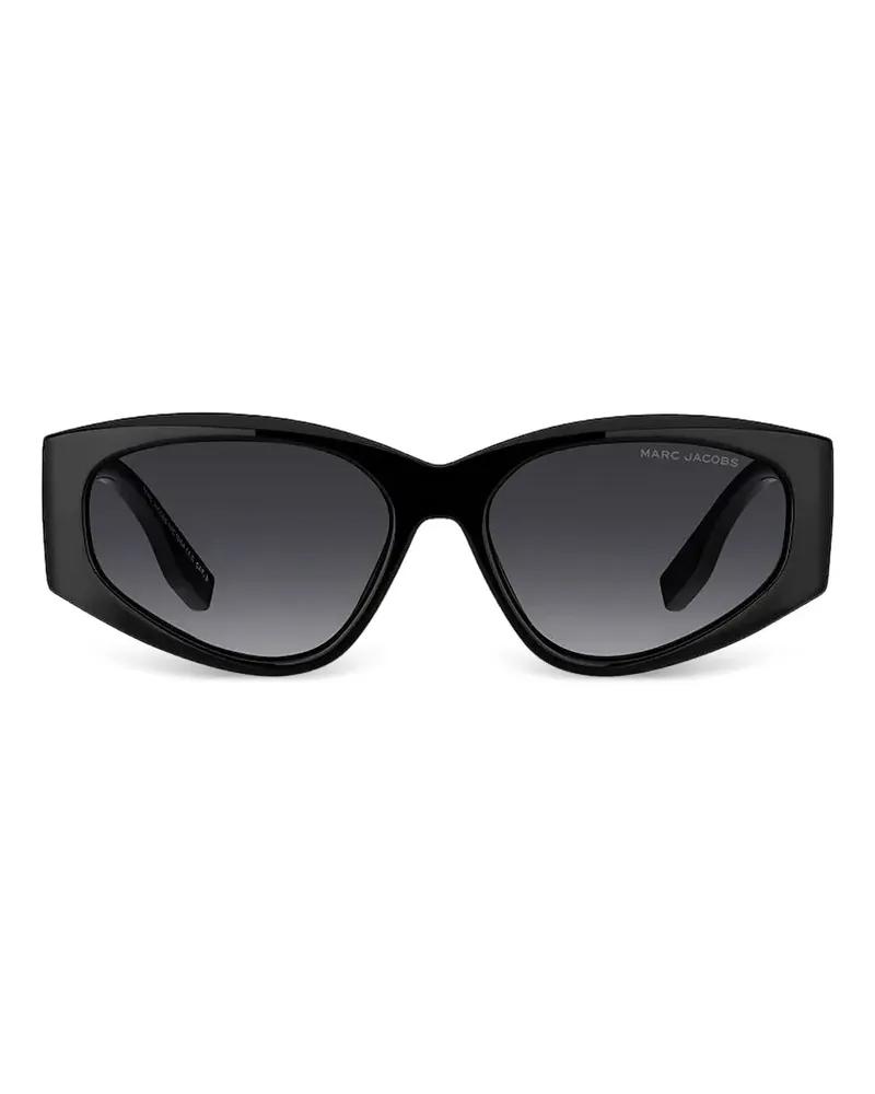 Marc Jacobs Sonnenbrille mit geometrischem Gestell - Schwarz Schwarz