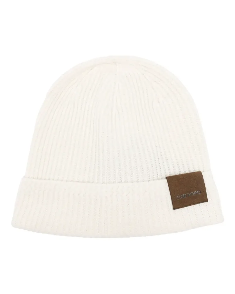 Tom Ford Beanie aus Kaschmir - Weiß Weiß