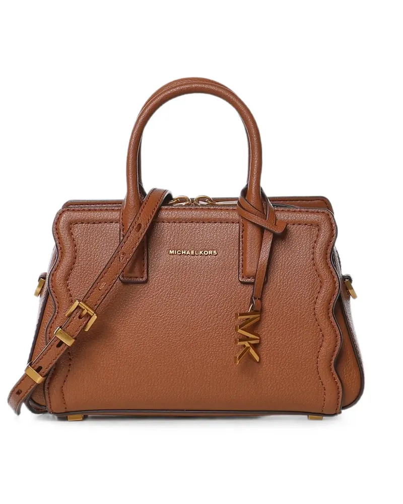 Michael Kors XS Laila Handtasche mit Wellensaum - Braun Braun