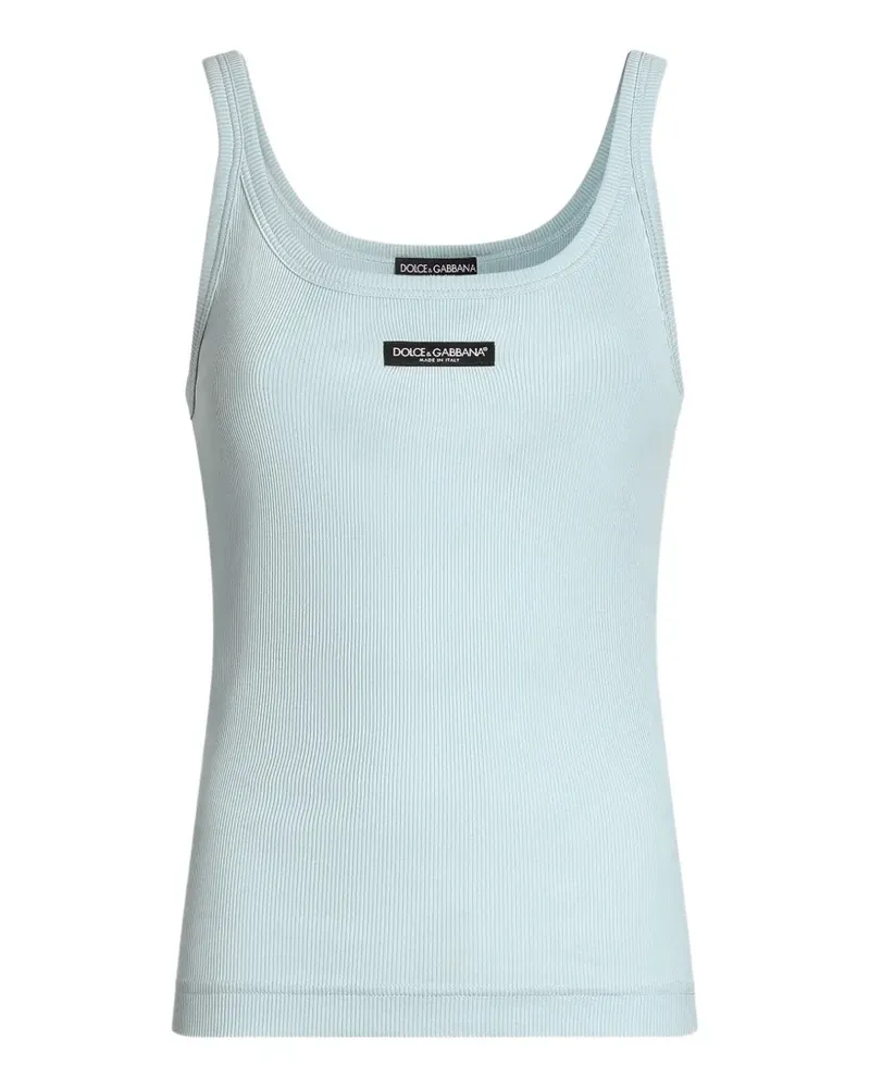 Dolce & Gabbana Geripptes Trägershirt - Blau Blau