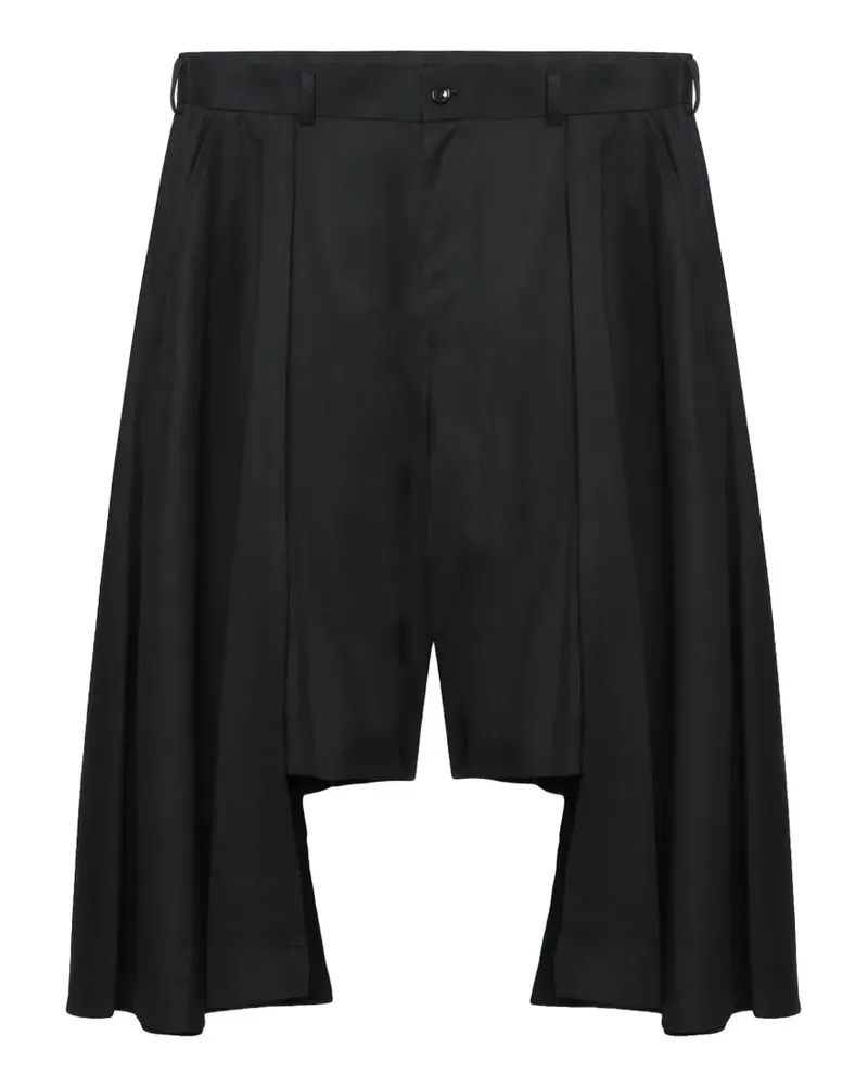 Comme des Garçons asymmetric layered shorts - Schwarz Schwarz