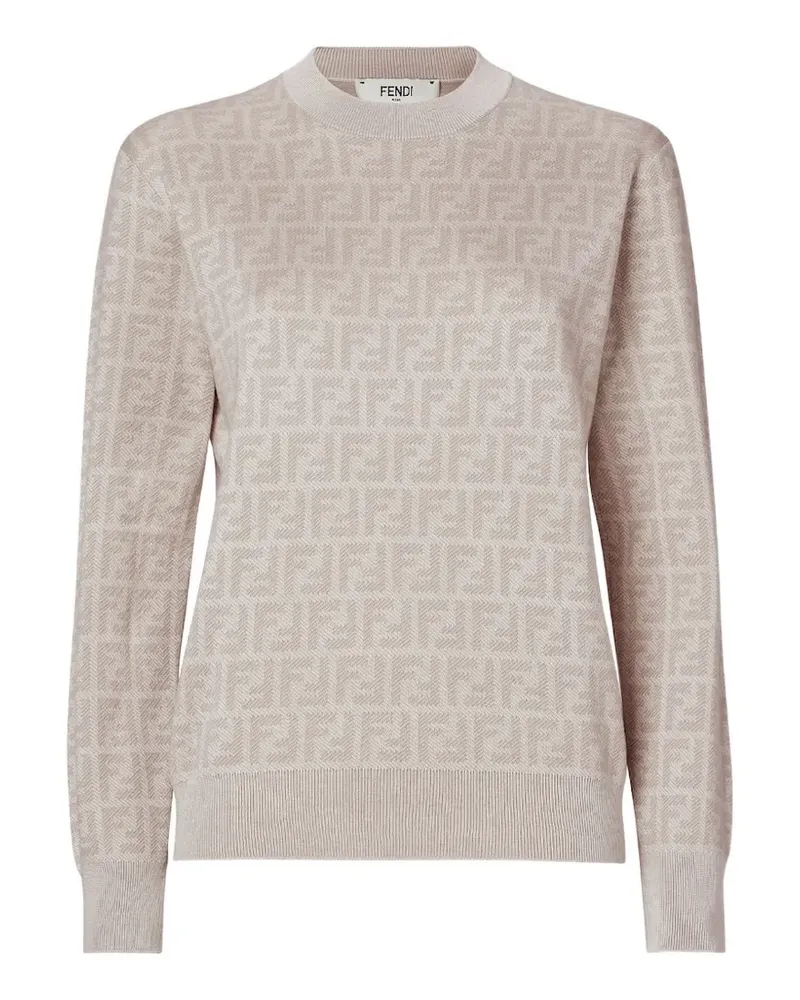 Fendi Pullover mit FF-Motiv - Nude Nude