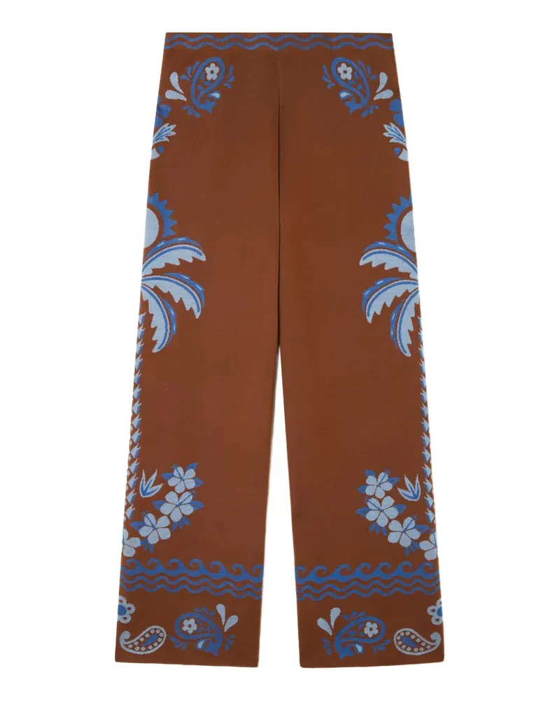 Alanui Island Roots Hose mit Paisley-Print - Braun Braun