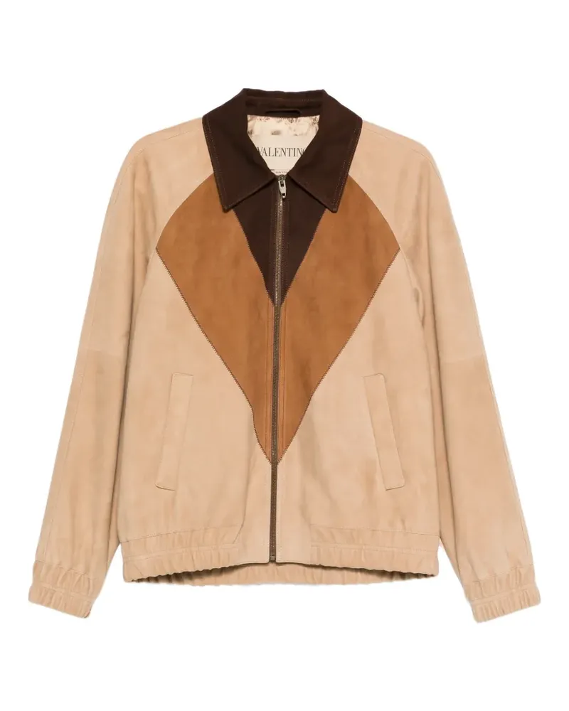 Valentino Garavani diamond panel collar jacket - Nude Nude