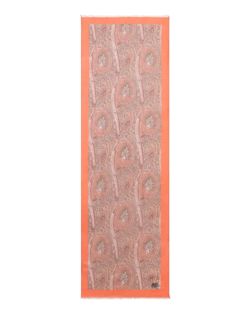 Etro cashmere-blend scarf - Orange Orange