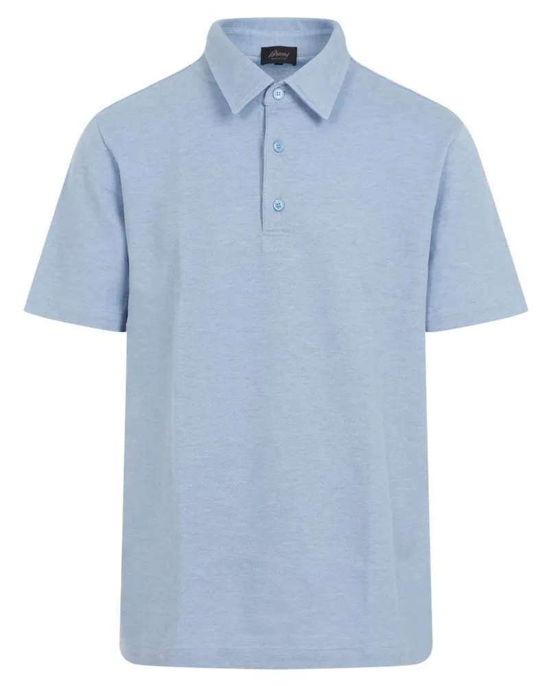 Brioni Poloshirt aus Bio-Baumwolle - Blau Blau
