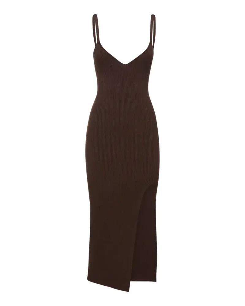 Michael Kors Midikleid mit schmalen Trägern - Braun Braun