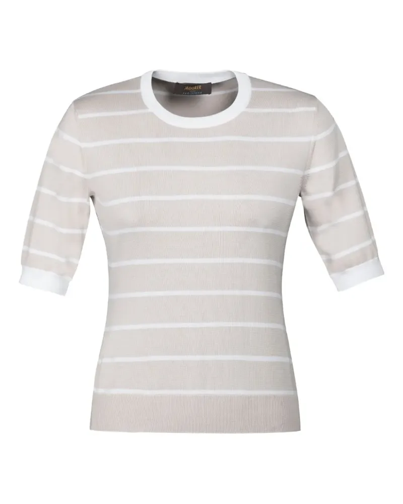 MOORER Klassisches T-Shirt - Nude Nude