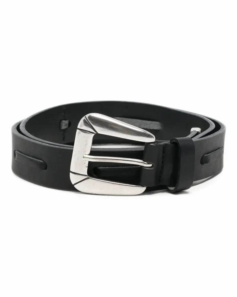 Won Hundred Asheville leather belt - Schwarz Schwarz