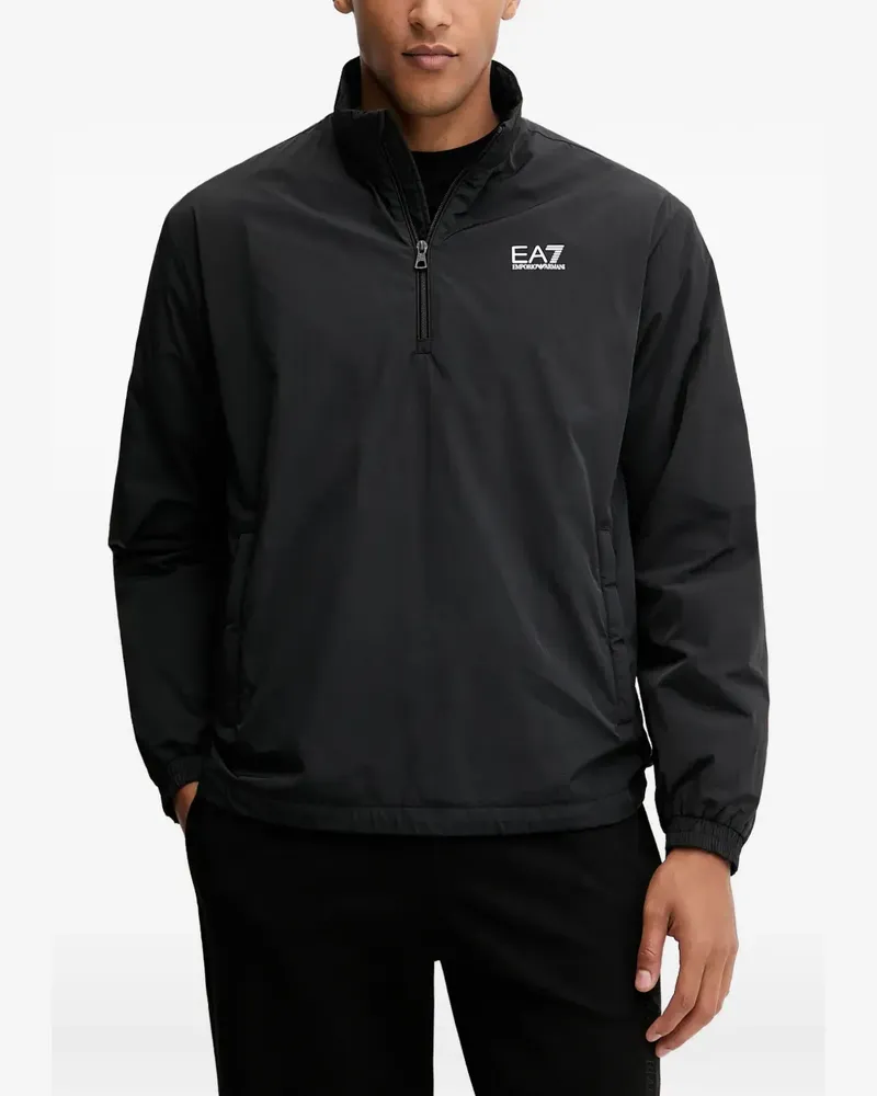 EA7 logo-print jacket - Schwarz Schwarz