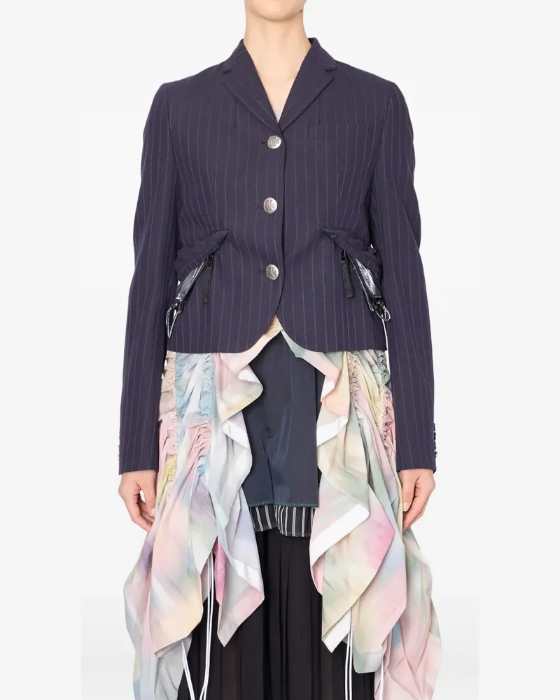 kolor pinstripe blazer - Blau Blau