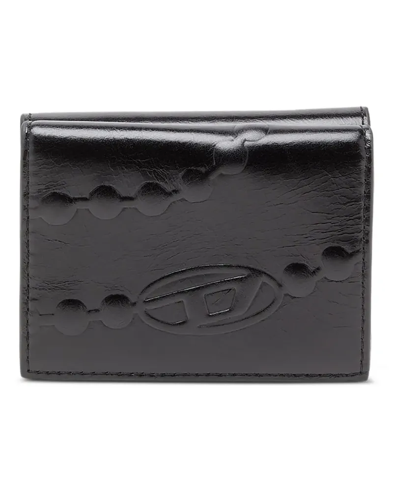 Diesel xs II Portemonnaie mit Prägung - Schwarz Schwarz