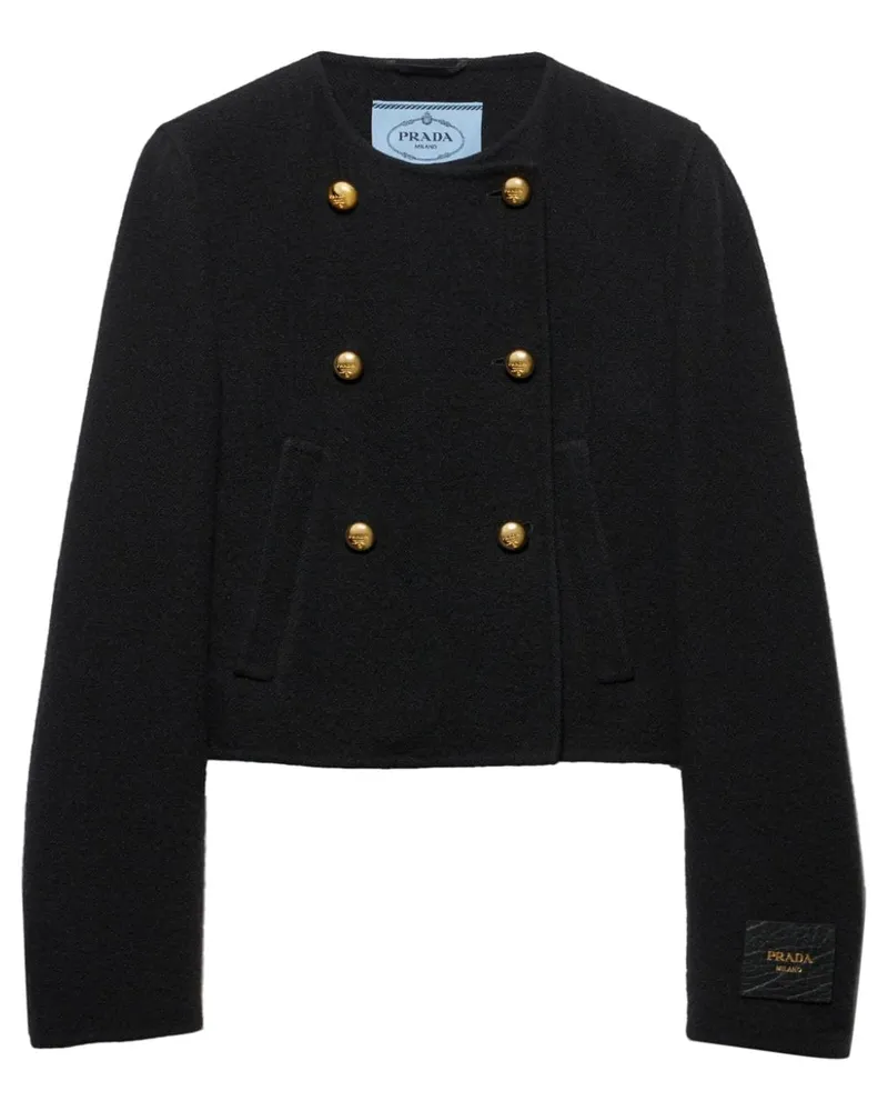 Prada Cabanjacke aus Twill - Schwarz Schwarz