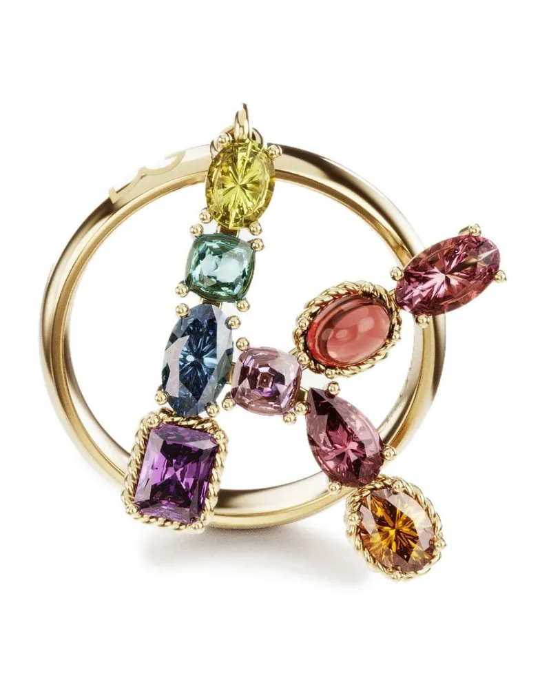 Dolce & Gabbana 18kt Rainbow Alphabet K Gelbgoldring Gold
