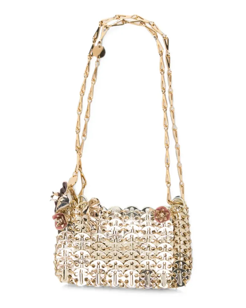 Paco Rabanne 1969 flower-charm shoulder bag - Gold Gold