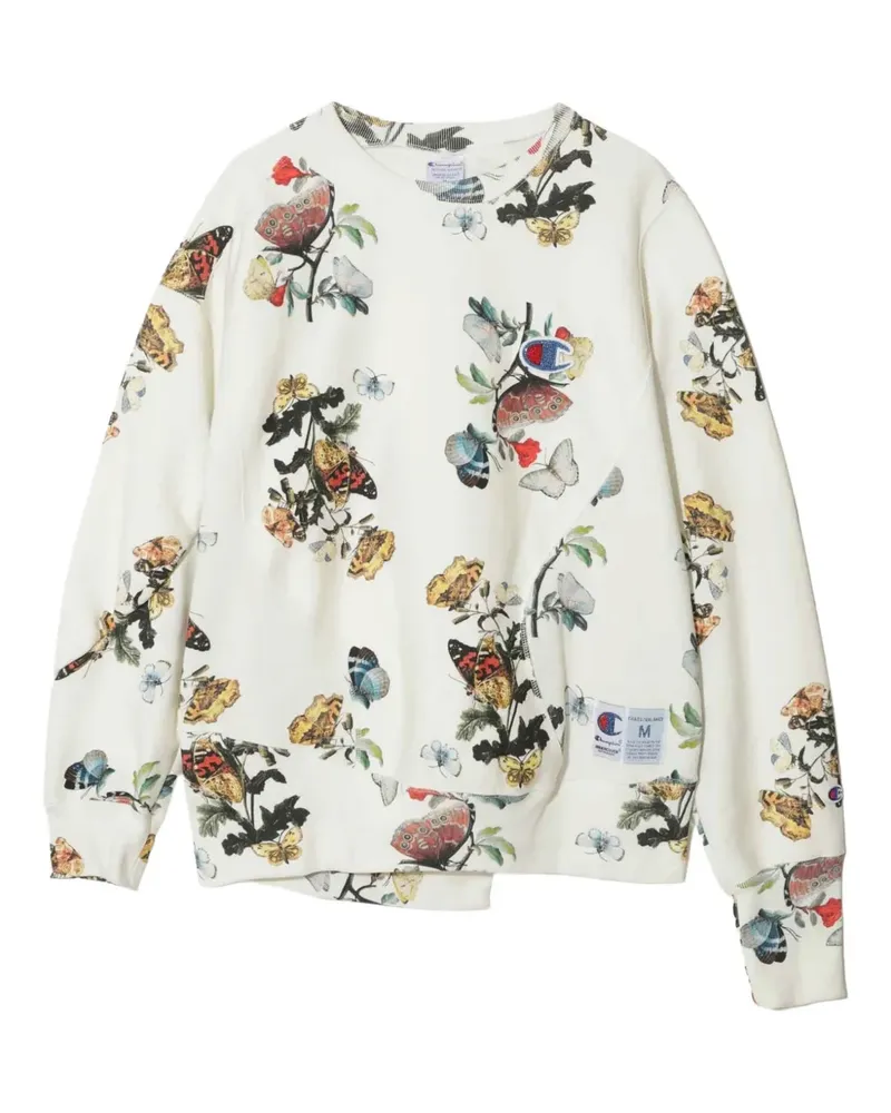 Undercover x Champion Sweatshirt mit Blumen-Print - Nude Nude
