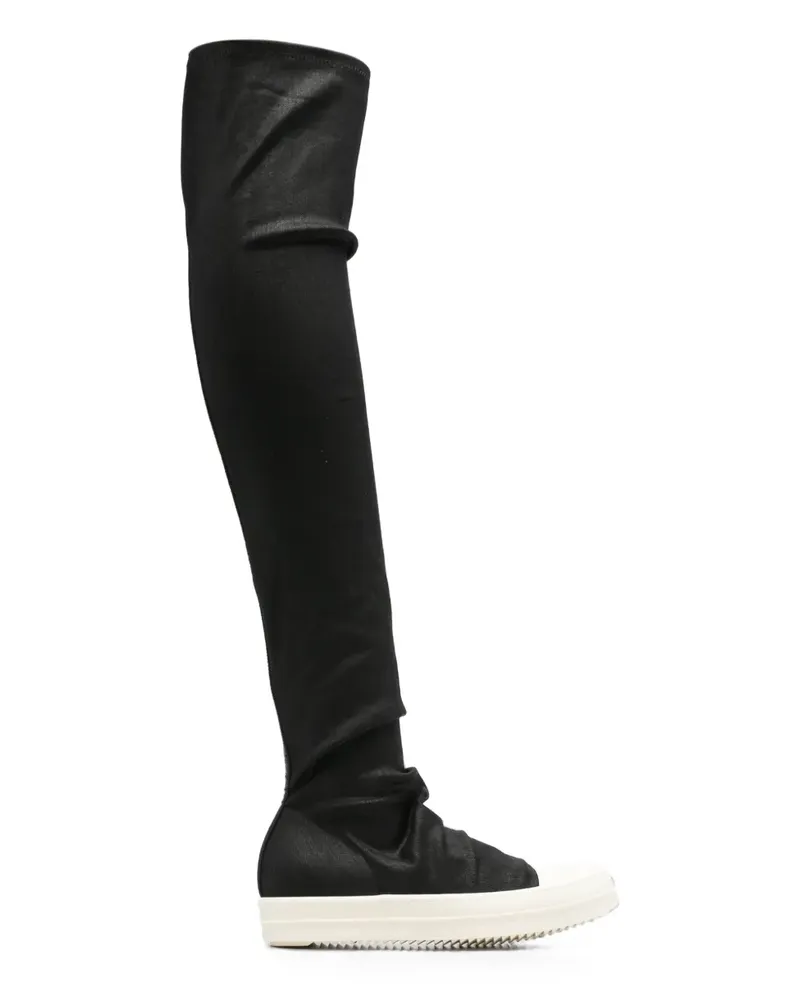 DRKSHDW by Rick Owens High Sock Overknee-Sneakers - Schwarz Schwarz