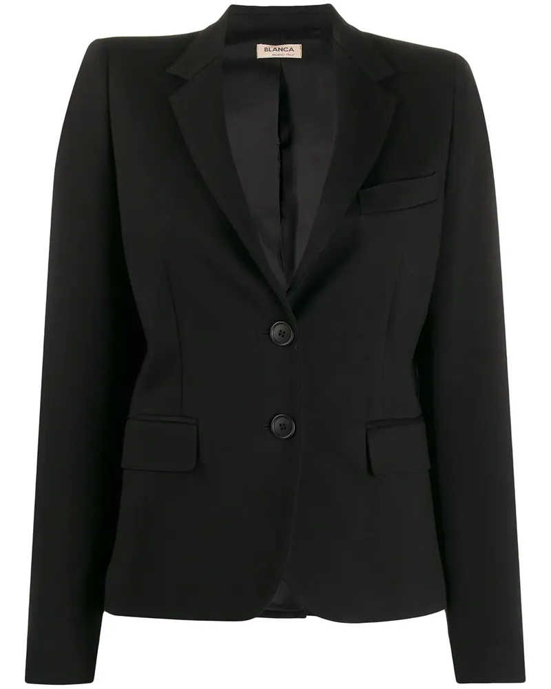 Blanca Einreihiger Blazer - Schwarz Schwarz