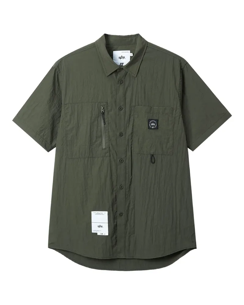 Izzue Hemd mit Reißverschlusstaschen - Grün Grün