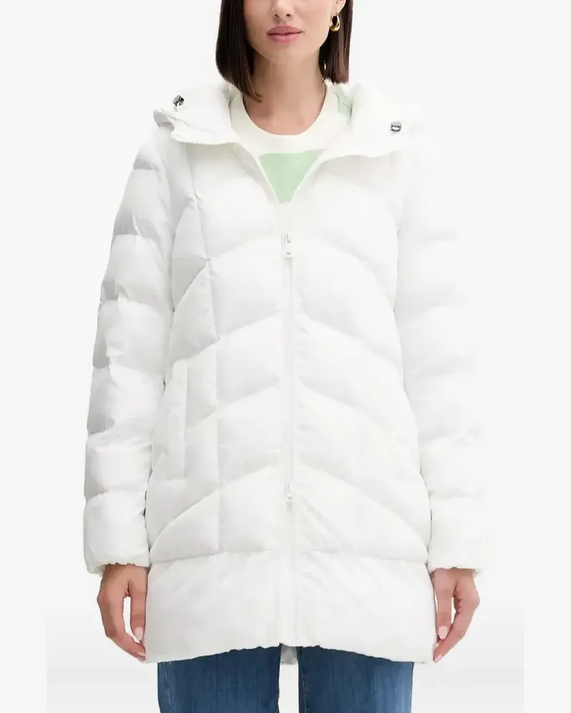 Geox hooded quilted coat - Weiß Weiß