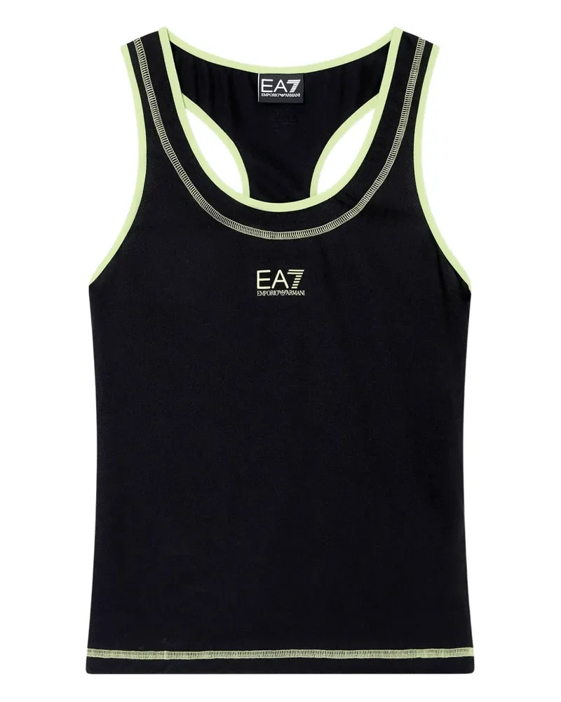 EA7 Tanktop mit Racerback - Schwarz Schwarz