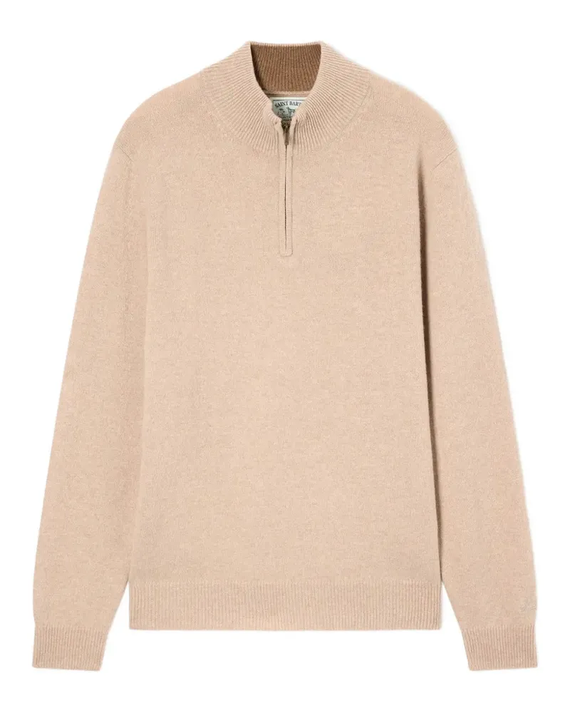 MC2 Saint Barth Jermyn Pullover mit Reißverschluss - Nude Nude