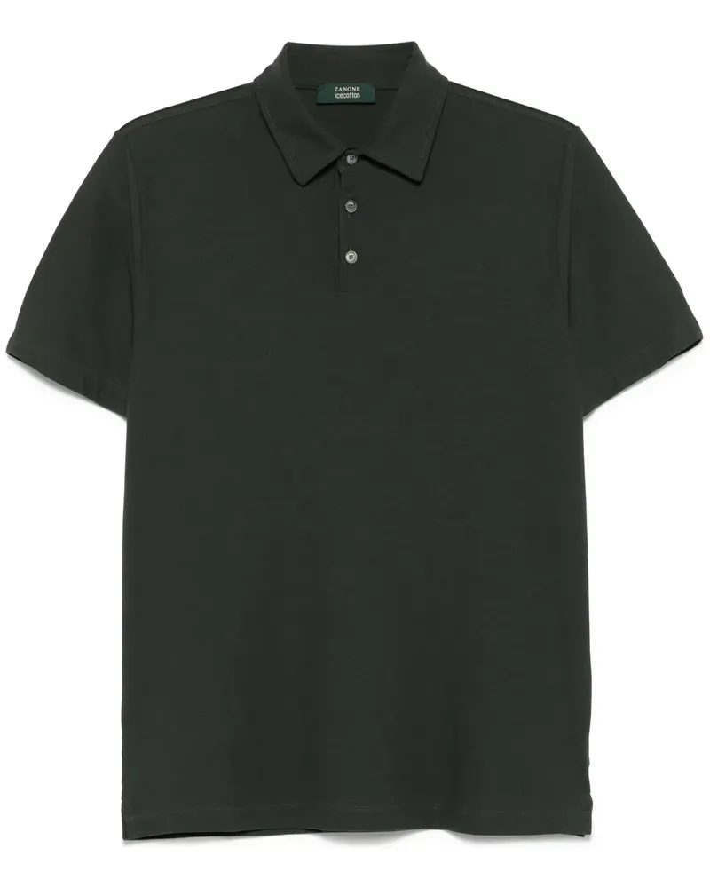 Zanone Klassisches Poloshirt - Grün Grün
