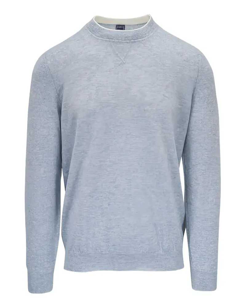 Fedeli Pullover mit Rundhalsausschnitt - Blau Blau
