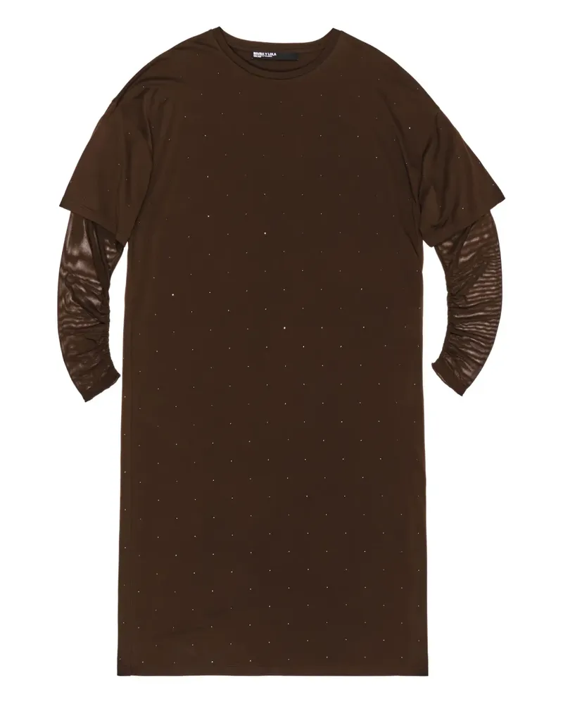 BIMBA Y LOLA Kleid mit langen Ärmeln - Braun Braun