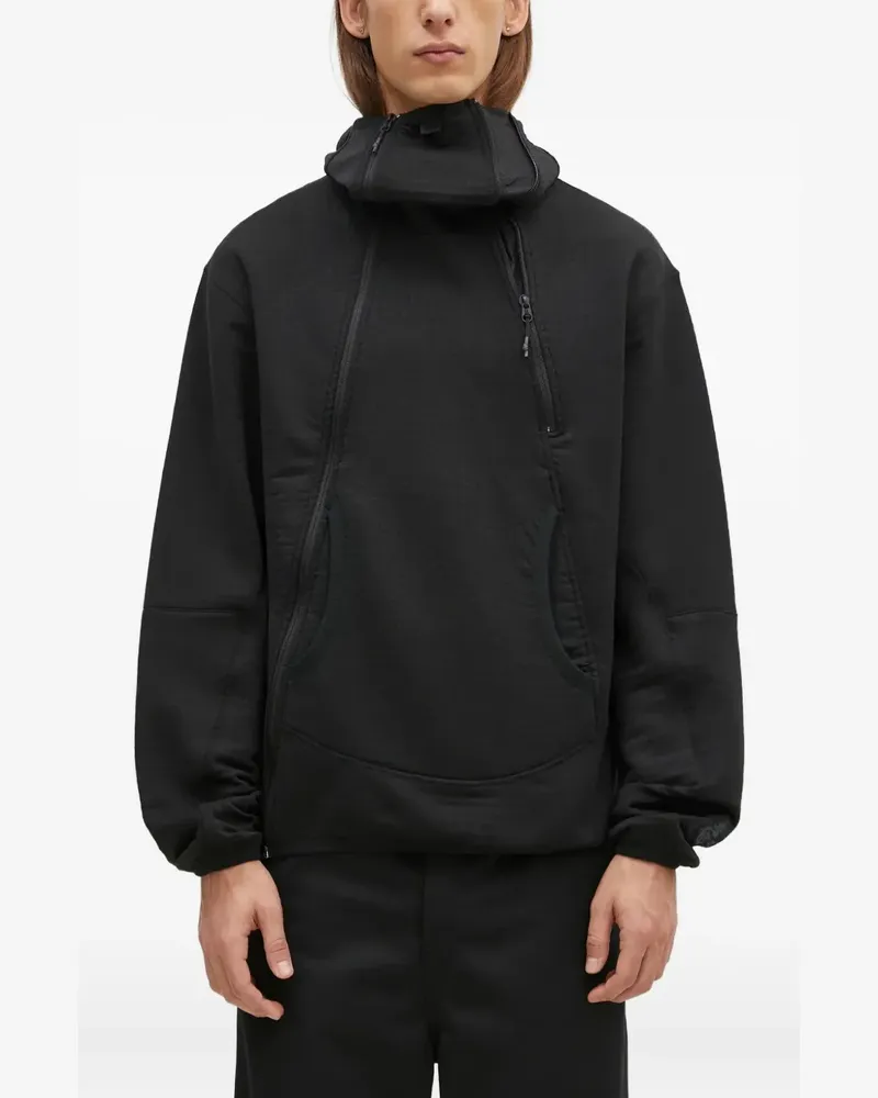 maharishi Kapuzenjacke mit Reißverschluss - Schwarz Schwarz