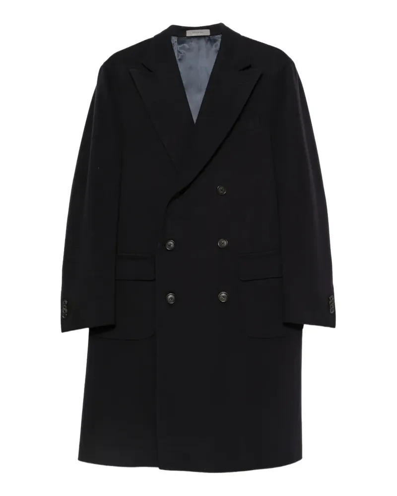 Corneliani double-breasted button-fastening coat - Blau Blau