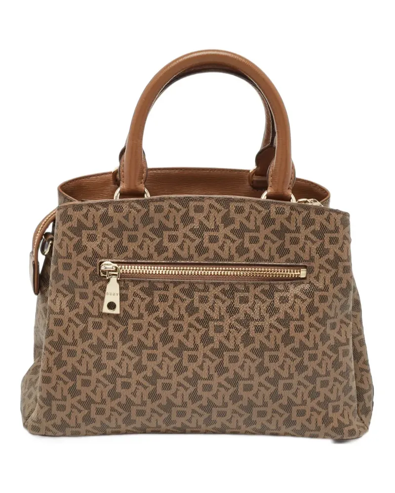 DKNY Satchel-Tasche mit Logo-Print - Braun Braun