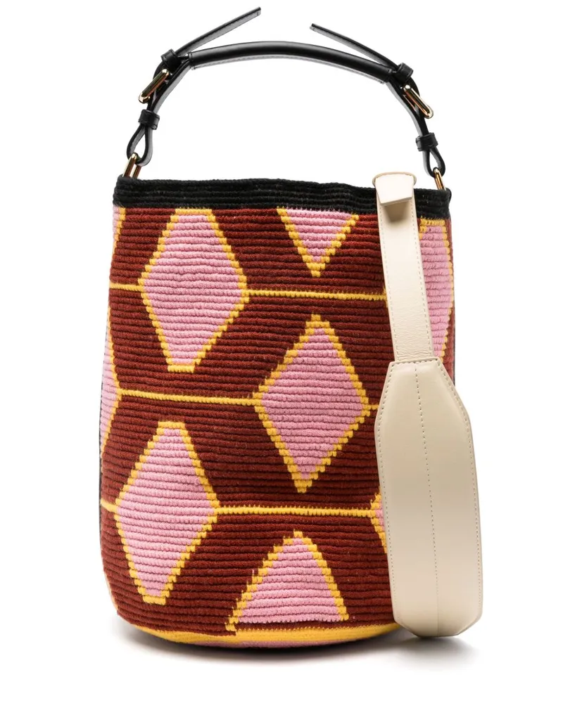 Colville Mittelgroße Hexagon Cylinder Tasche - Braun Braun