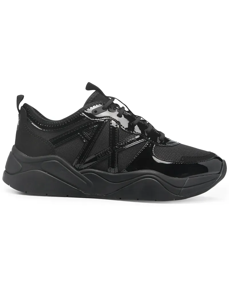 Armani Exchange Sneakers mit Logo - Schwarz Schwarz