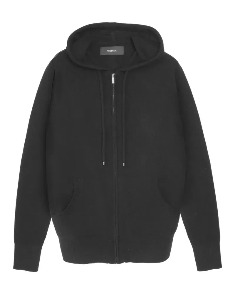 Vera Wang Heidi knitted zip-up hoodie - Schwarz Schwarz