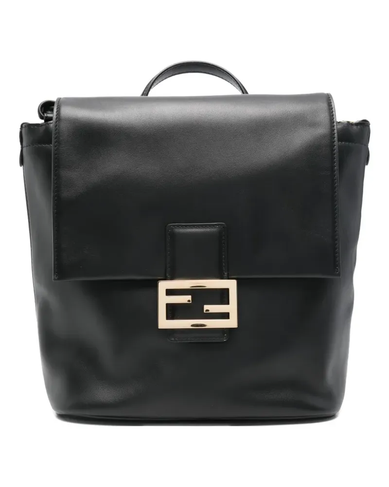 Fendi Rucksack aus Leder - Schwarz Schwarz