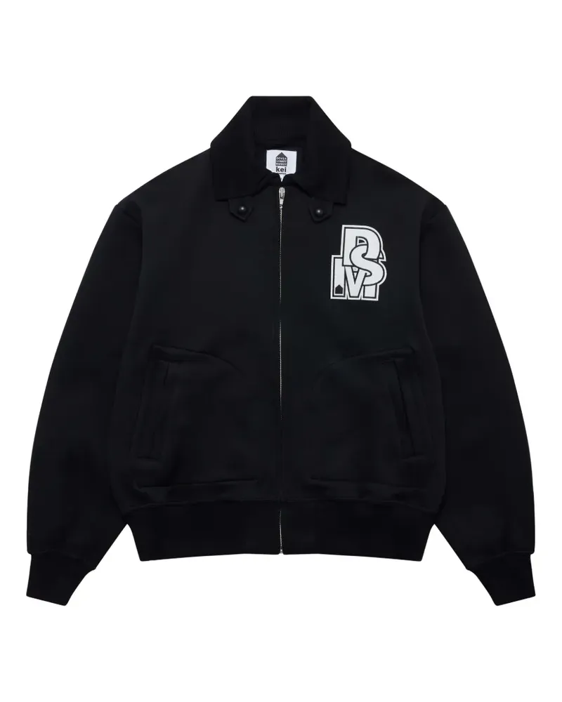 Noir Kei Ninomiya Collegejacke mit Logo-Patch - Schwarz Schwarz